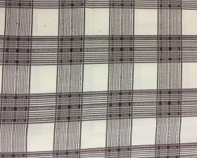 Vải cotton chéo, in sọc caro.